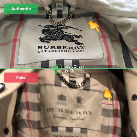 burberry coat identifying fake